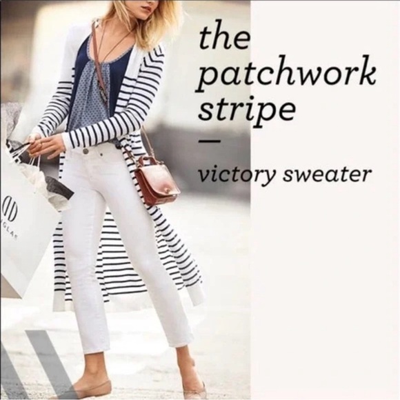 Cabi 5141 Victory Cardigan Sweater Long Striped Knit
Maxi Duster Size Small - Picture 2 of 7